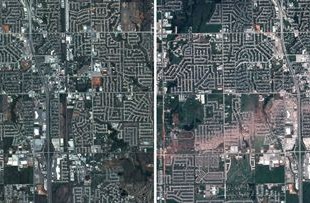 Satélites Pléiades capturan imagen de antes y después del tornado en Oklahoma